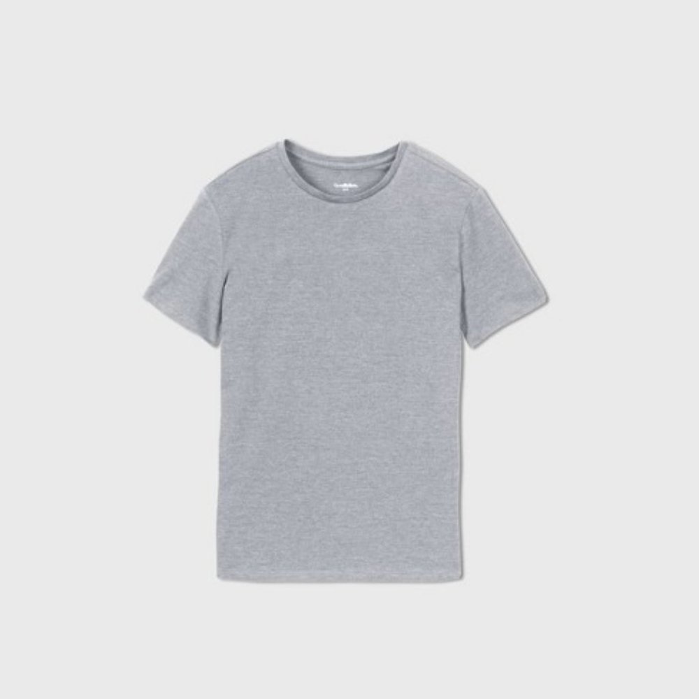 Goodfellow Shirt Mens XL Gray Heathered Lyndale Tee Standard Fit Crewneck
